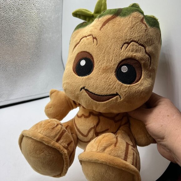 Disney Marvel Baby Groot Sitting 10" Plush Stuffed Animal Happy Face NWT - Picture 3 of 9